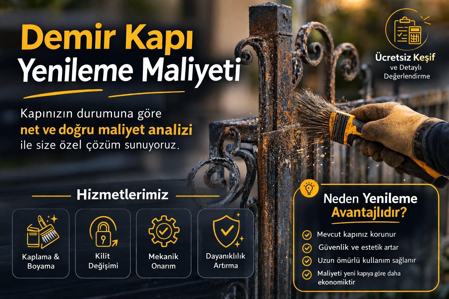 Demir Kapı Yenileme Maliyeti
