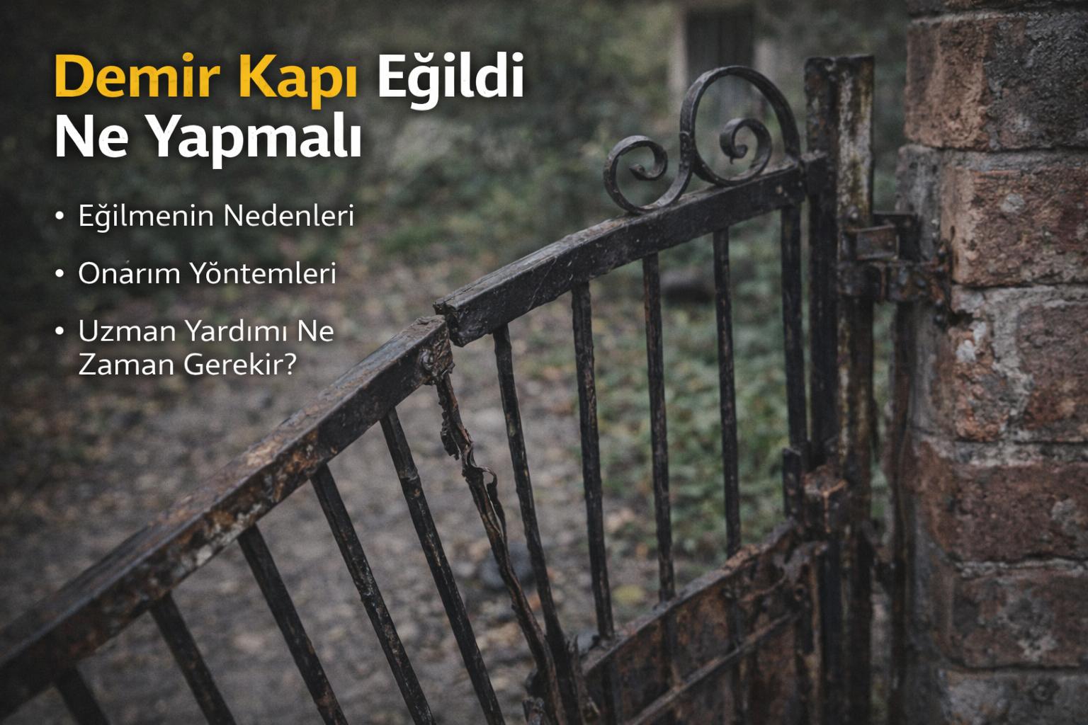 Demir Kapı Eğildi Ne Yapmalı