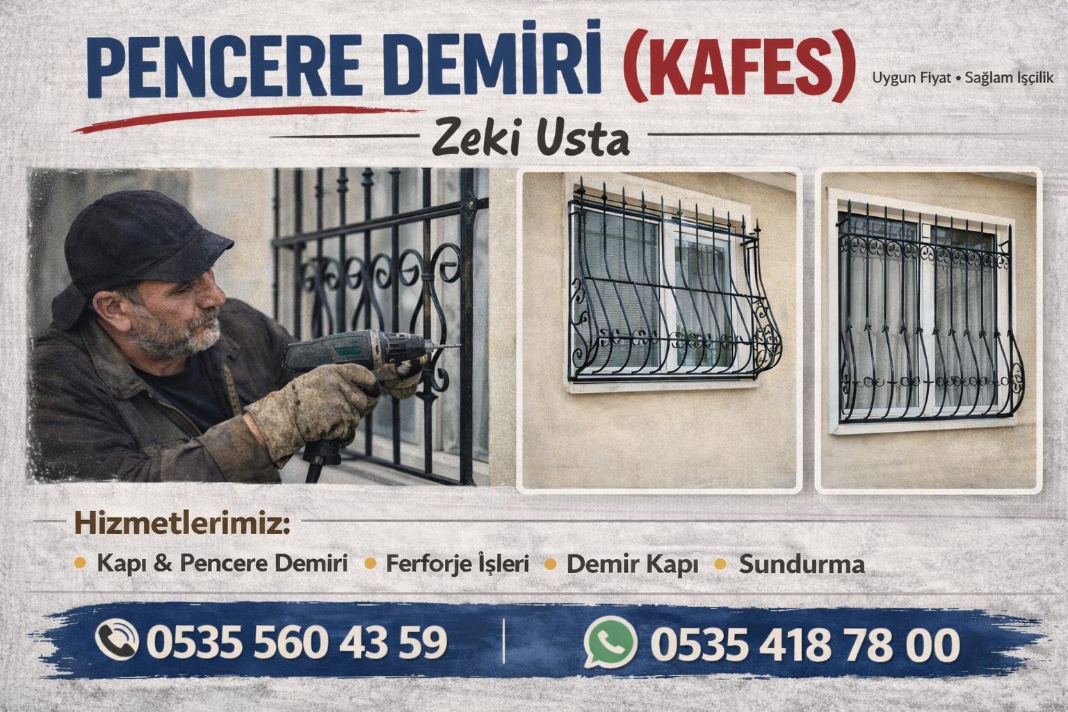 Pencere Demiri (Kafes)