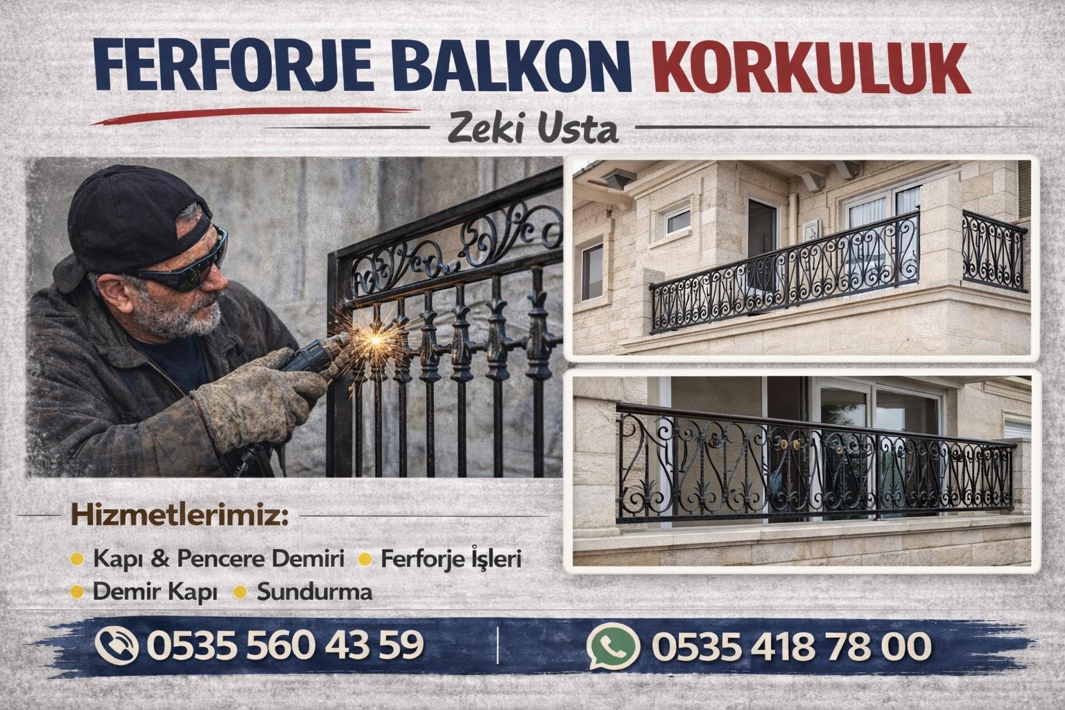 Ferforje Balkon Korkuluk