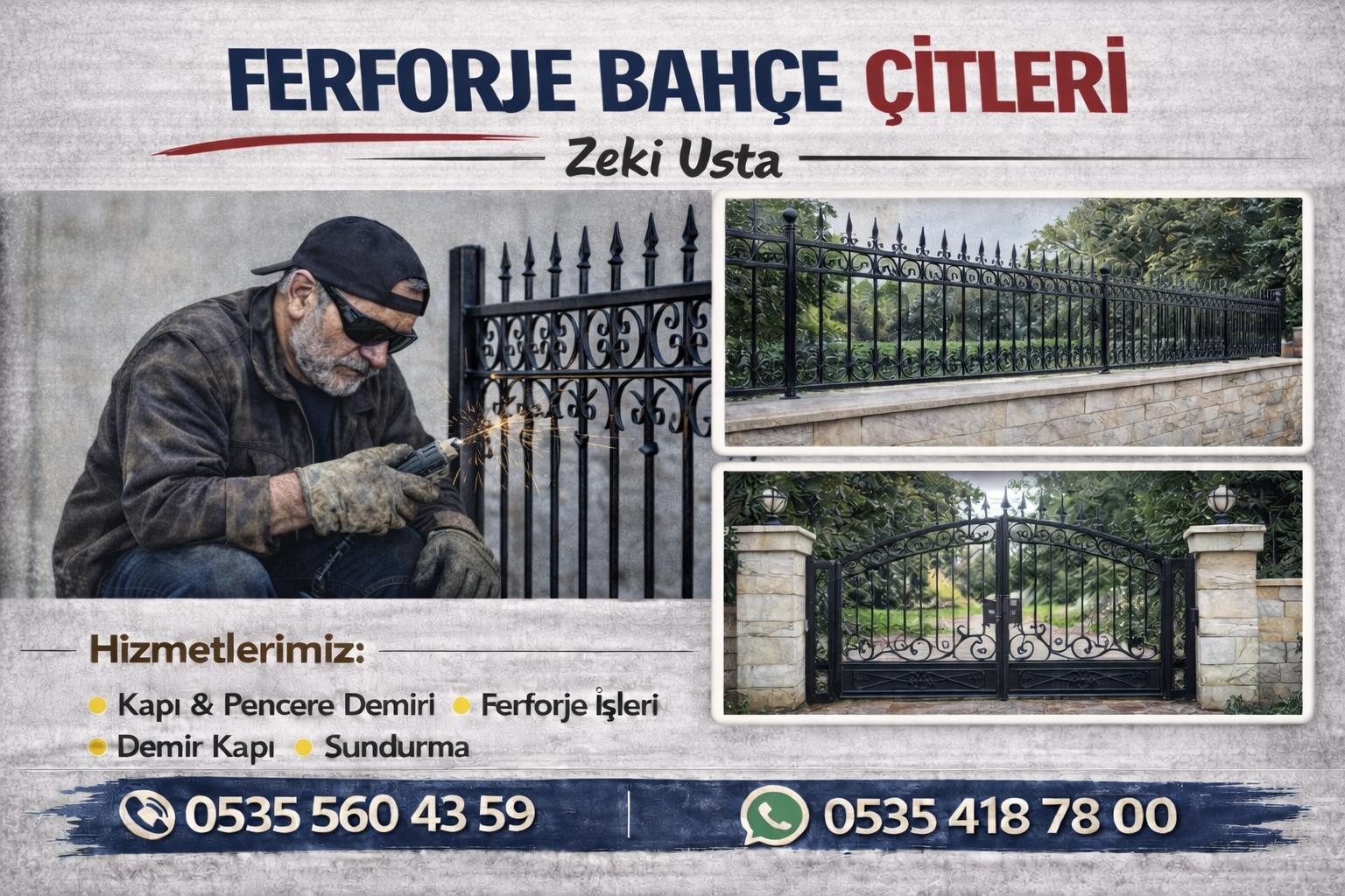Ferforje Bahçe Çitleri