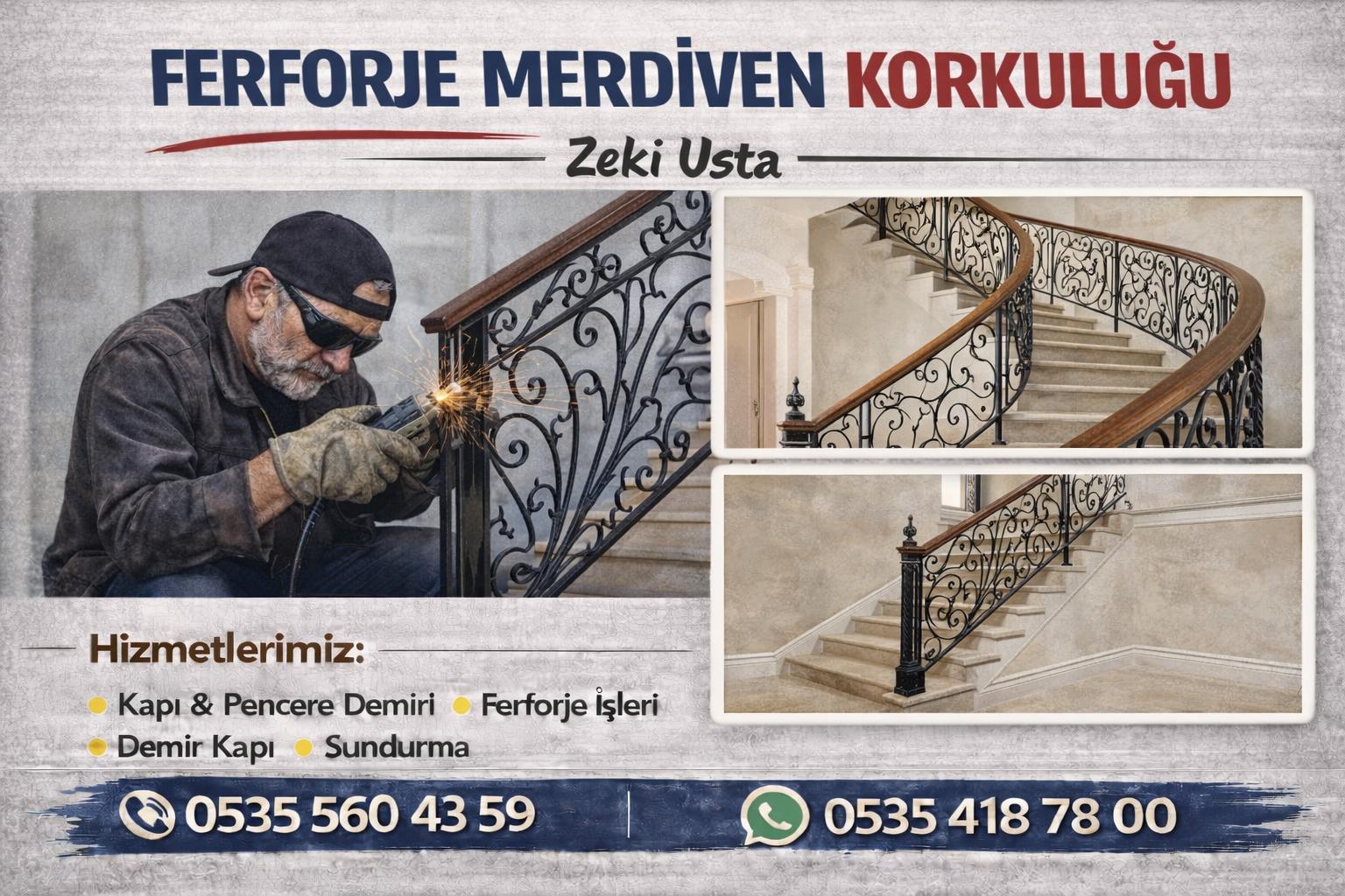 Ferforje Merdiven Korkuluğu